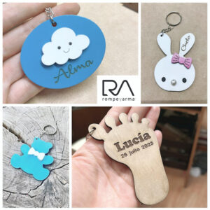Llaveros en mdf-recuerditos