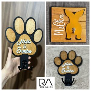 Percheros para perritos huella