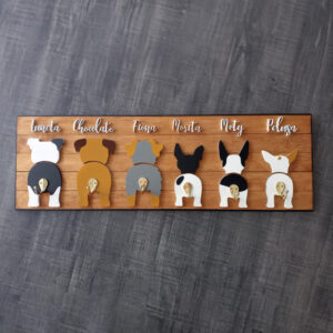 Percheros para perritos con silueta
