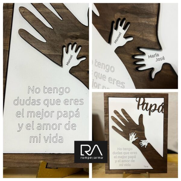 Cuadro manitas para papá